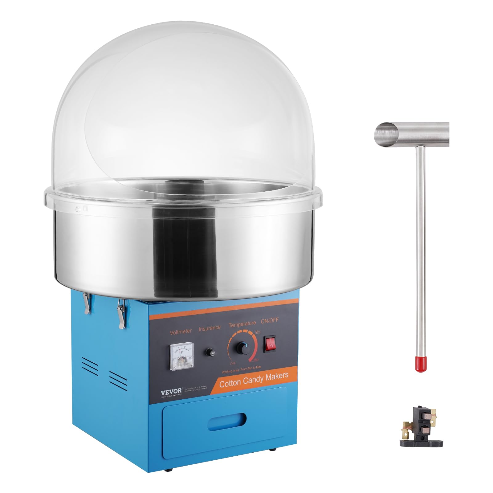 Amazon.com: VEVOR Electric Cotton Candy Machine with Cover, 1000W